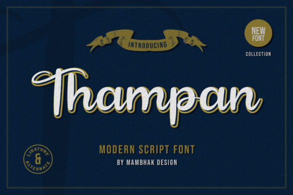 Thampan Script Font for Small Business Branding