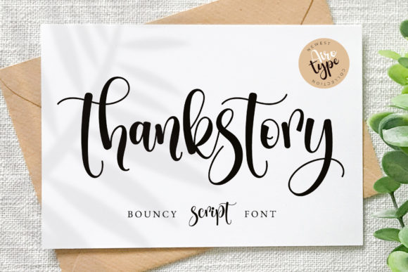 Thankstory: A Delicate Script Handwritten Font for Makers