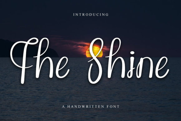 The Shine Script Handwritten Font for Elegant Editorial Design