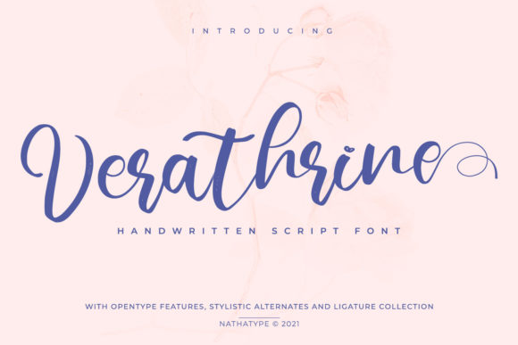 Verathrine: An Elegant Script Font for High-Impact Campaign Visuals