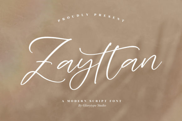 Zayttan: A Modern Script Font for Real Branding Work